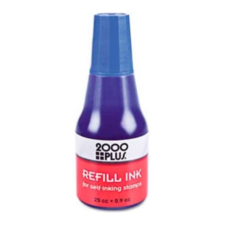 2000 PLUS Self-Inking Refill Ink, Blue, .9 Oz Bottle